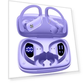 Wireless Earbuds with LED Display — In-Ear Headphones, BMANI