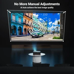 4K Home Theater Projector with WiFi 6 and Bluetooth 5.2 — Smart Projector, HAPPRUN