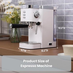 Espresso Machine with Milk Frother — Coffee Maker, Gevi
