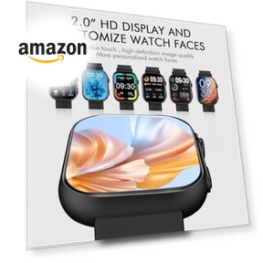 Smart Watch with Bluetooth Calling and Fitness Tracking — Smartwatches, BYBUKCKR