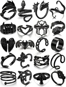 Gothic Vintage Rings Set, iF ME Jewelry