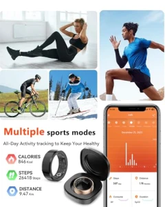 Smart Ring Vital Health Tracker with Charging Case — Smart Ring, VNEXFU