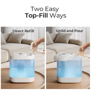 Super Easy to Clean Top Fill Auto Adapt Cool Mist Humidifier — Humidifier, Homvana