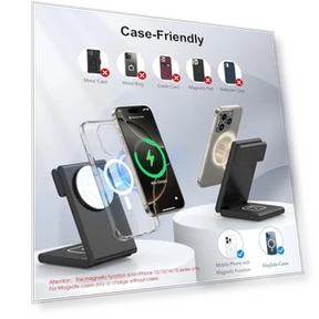 3 in 1 Wireless Charging Station for Multiple Devices — Chargers, CUCICU