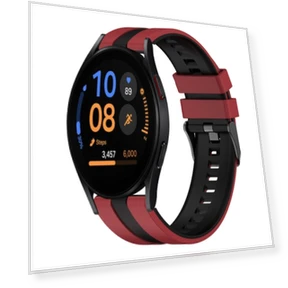 Two Color Sports Silicone Watch Band — Bands, Samsung