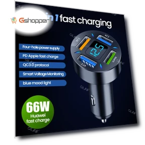 4-port car charger — Chargers