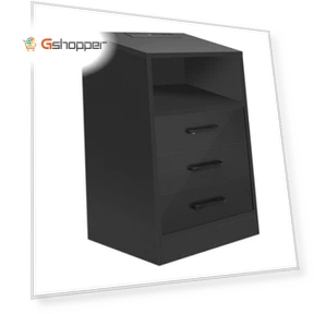 Nightstand with 3 Drawers and Cabinet — Nightstands