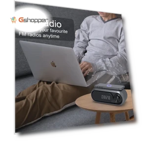 Wireless Charging Speaker Clock — Alarm