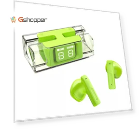 LED Display Bluetooth 5.3 Earbuds — In-Ear Headphones
