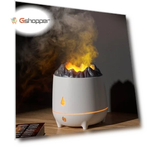 Simulated Flame Humidifier with Night Light — Air Moisturizers