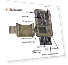 36MP 2.7K Night Vision Waterproof Hunting Camera — Outdoor & Wildlife Cameras, SUNTEK