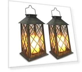 Solar Garden Light Candle Wind Light — Outdoor Floor Lighting