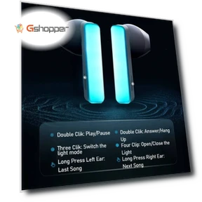 TWS Earbuds Bluetooth Earphone with Cool LED Light — In-Ear Headphones, JOYROOM