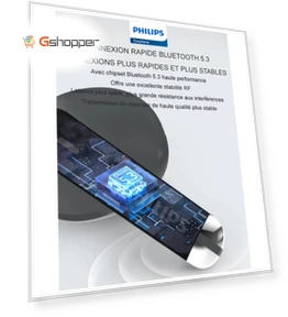 Wireless Bluetooth 5.3 Headset Mini Crystal Shell Earbuds — In-Ear Headphones, Philips