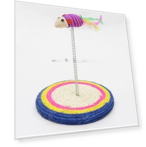 Color Sisal Spring Round Seat Cat Claw Plate — Scratching Posts