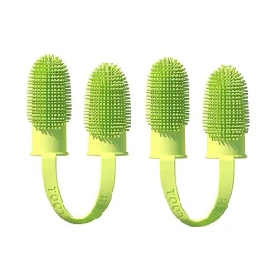Double Finger Toothbrushes for Pet Teeth Cleaning