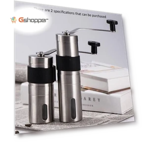 Portable Conical Burr Mill Manual Coffee Bean Grinder — Electric Blade Coffee Grinders