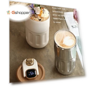 Portable Stainless Steel Coffee Thermos Cup — Travel Drinkware, Wusheng