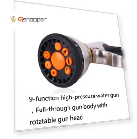 Telescopic Magic Water Pipe Garden Watering Flower Alloy Sprinkler — Nozzles