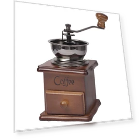 Wooden coffee bean grinder — Electric Blade Coffee Grinders