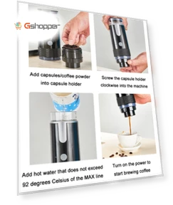 Automatic Portable Cordless Coffee Maker — Brewing Excellence