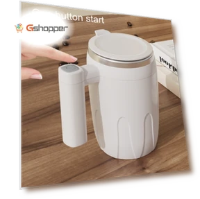 Automatic Stainless Steel Stirring Mug — Beverage Warmers