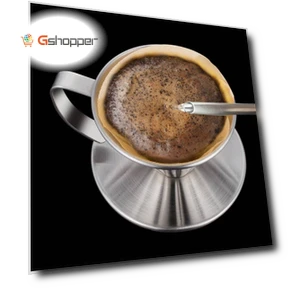 Double-layer Stainless Steel Pour-over Coffee Filter — Permanent