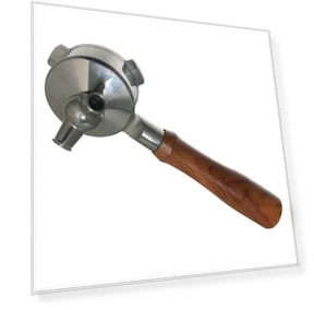 Stainless steel coffee machine with bottom handle — Brewing Excellence