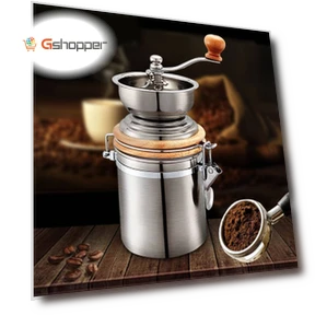 Stainless Steel Hand Crank Coffee Bean Grinder — Hand Coffee Grinders
