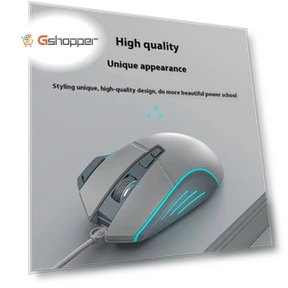 Wired Gaming Mouse with Light Emitting Buttons — Mouse Pads, Langtu