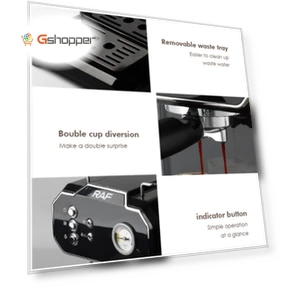 Home Small Semi Automatic High Pressure Steam Milk Foaming Coffee Machine — Brewing Excellence, RAF