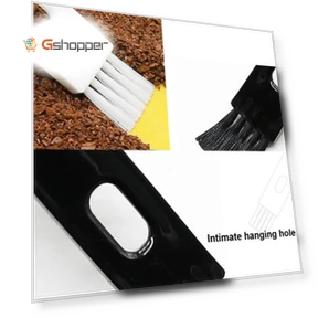 Semi-automatic Coffee Machine Cleaning Brush with Coffee Bean Spoon — Cleaning Products