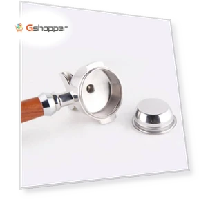 Semi-automatic Coffee Machine Stainless Steel Powder Bowl Brewing Head Filter Bottomless Handle Filter — Permanent