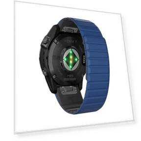 Dual Color Magnetic Quick Release Silicone Watch Band — Bands, Garmin
