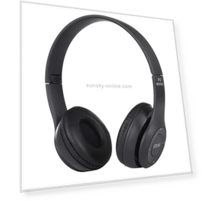 Foldable Wireless Bluetooth Headphone with 3.5mm Audio Jack — In-Ear Headphones
