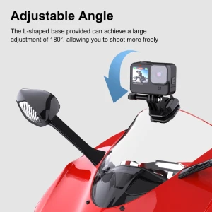 Motorcycle Windshield Action Camera Mount Clip, PULUZ