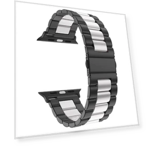 Fold Buckle 3 Beads Stainless Steel Watch Band — Bands