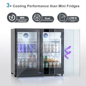 Commercial Beverage Cooler Refrigerator Under Counter, COTLIN