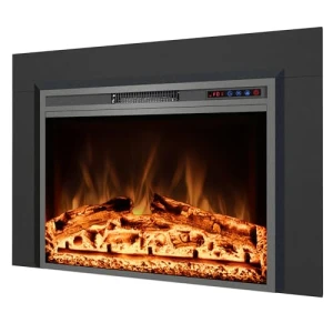 Electric Fireplace Insert with Metal Trim Kit, Kentsky