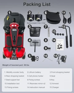 4 Wheel Mobility Scooter — Electric Scooter, MIHAYO