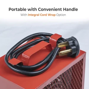 Electric Fan-Forced Industrial Garage and Workshop Utility Space Heater, Comfort Zone