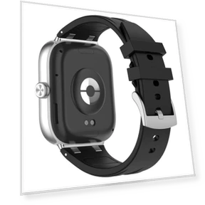 Silver Metal Connector Silicone Watch Band — Bands, Xiaomi