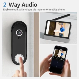 Wireless Smart Video Doorbell System — Video Doorbell, WISDOM VIEW