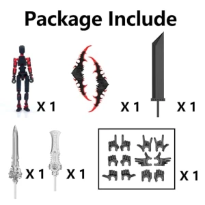 Titan 13 Robot Dummy Action Figure Set, Qoopower