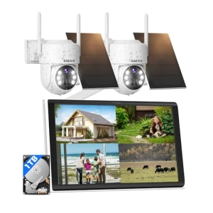 Wireless Solar Camera System Outdoor — Security Camera, GAIEXCE