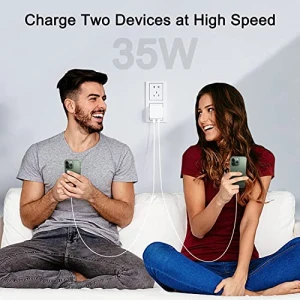 35W Dual USB-C Port Compact Power Adapter — Power Bank, Shenzhen Zhongjia Technology Co., Ltd