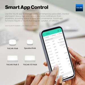 Smart Lever Lock with Fingerprint, Keypad, IC Card and App Control — Smart Lock, YoLink