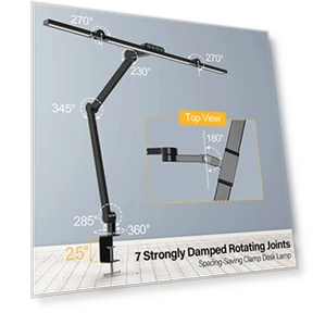 LED Desk Lamp with Clamp — Study & Desk Lighting, Micomlan