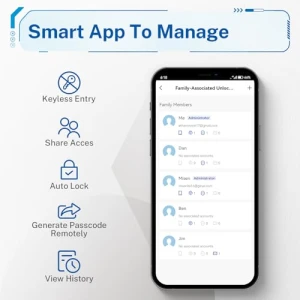 Keypad Smart Door Lock with Handle — Smart Lock, KUCACCI