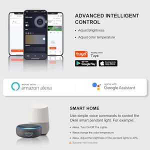 Smart 3-Light LED Pendant Lighting, OKELI